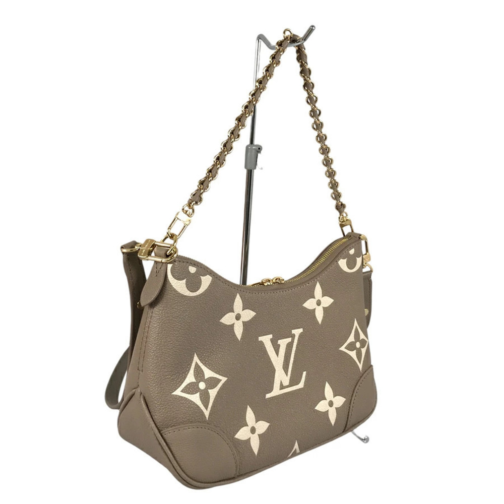 Louis Vuitton Empreinte Shoulder Monogram Boulogne Leather Bicolor Bag Brown